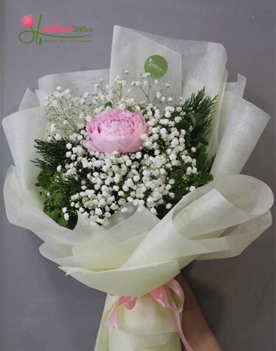 Bó hoa mẫu đơn _ Ngọt ngào Bó hoa mẫu đơn _ Ngọt ngào